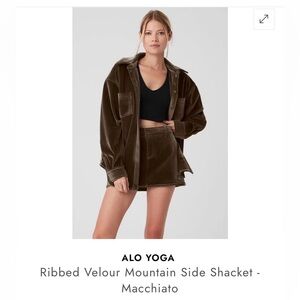 ALO Yoga Ribbed Velour Mountainside Shacket